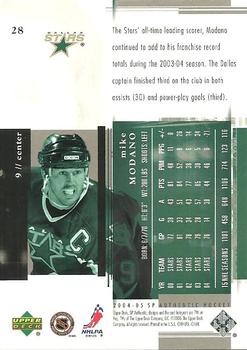2004-05 SP Authentic #28 Mike Modano Back