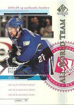 2004-05 SP Authentic #106 Peter Forsberg Front