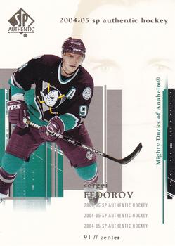 2004-05 SP Authentic #3 Sergei Fedorov Front