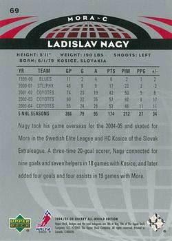 2004-05 Upper Deck All-World Edition #69 Ladislav Nagy Back