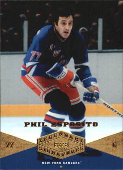 2004-05 UD Legendary Signatures #65 Phil Esposito Front