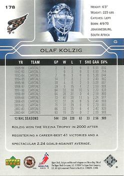 2004-05 Upper Deck #178 Olaf Kolzig Back