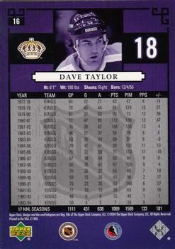 2004-05 Upper Deck Legends Classics #16 Dave Taylor Back