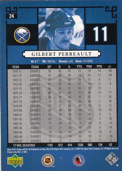 2004-05 Upper Deck Legends Classics #24 Gilbert Perreault Back