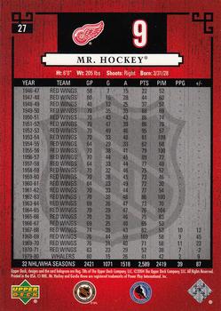 2004-05 Upper Deck Legends Classics #27 Gordie Howe Back