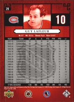 2004-05 Upper Deck Legends Classics #29 Guy Lafleur Back