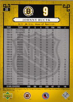 2004-05 Upper Deck Legends Classics #33 Johnny Bucyk Back