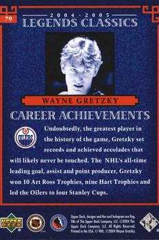 2004-05 Upper Deck Legends Classics #79 Wayne Gretzky Back