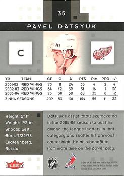 2005-06 Fleer Hot Prospects #35 Pavel Datsyuk Back