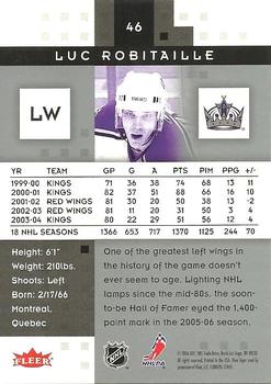 2005-06 Fleer Hot Prospects #46 Luc Robitaille Back