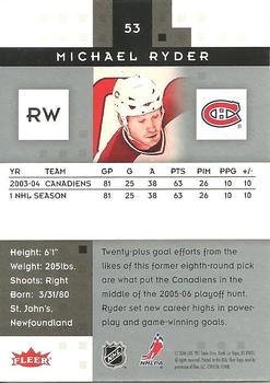 2005-06 Fleer Hot Prospects #53 Michael Ryder Back
