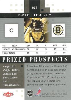 2005-06 Fleer Hot Prospects #106 Eric Healey Back