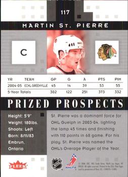 2005-06 Fleer Hot Prospects #117 Martin St. Pierre Back