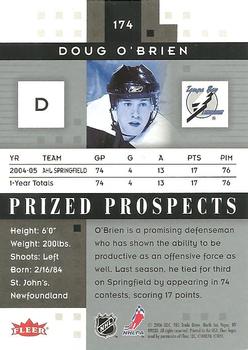 2005-06 Fleer Hot Prospects #174 Doug O'Brien Back