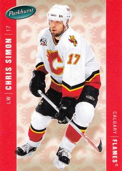 2005-06 Chris Simon Calgary Flames Game Worn Jersey.  Hockey, Lot  #44162