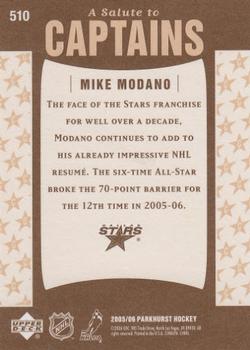 2005-06 Parkhurst #510 Mike Modano Back