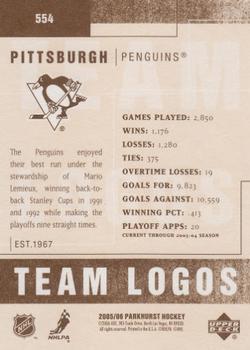 2005-06 Parkhurst #554 Pittsburgh Penguins Back