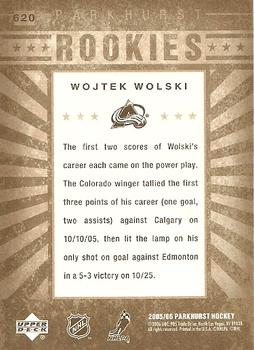 2005-06 Parkhurst #620 Wojtek Wolski Back