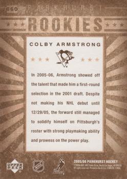 2005-06 Parkhurst #660 Colby Armstrong Back