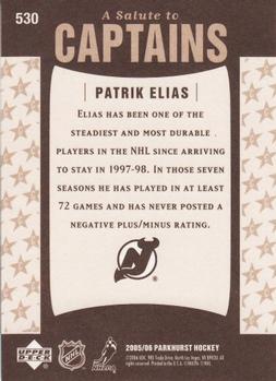 2005-06 Parkhurst #530 Patrik Elias Back