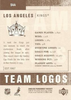 2005-06 Parkhurst #544 Los Angeles Kings Back