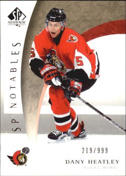 2005-06 SP Authentic #121 Dany Heatley Front