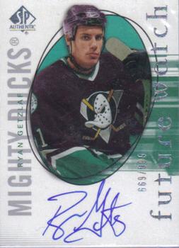 2005-06 SP Authentic #131 Ryan Getzlaf Front