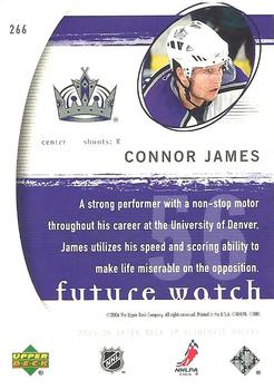 2005-06 SP Authentic #266 Connor James Back