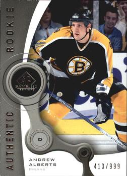 2005-06 SP Game Used #141 Andrew Alberts Front