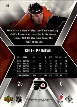 2005-06 SPx #66 Keith Primeau Back