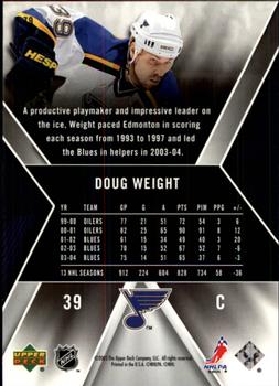 2005-06 SPx #79 Doug Weight Back