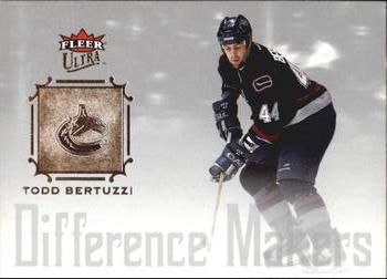 2005-06 Ultra - Difference Makers #DM4 Todd Bertuzzi Front