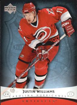 2005-06 Upper Deck Artifacts #19 Justin Williams Front
