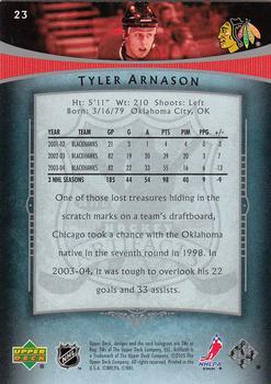 2005-06 Upper Deck Artifacts #23 Tyler Arnason Back