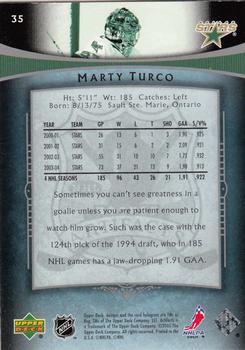 2005-06 Upper Deck Artifacts #35 Marty Turco Back