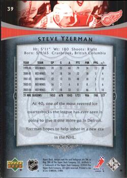 2005-06 Upper Deck Artifacts #39 Steve Yzerman Back