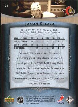 2005-06 Upper Deck Artifacts #71 Jason Spezza Back