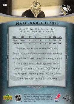 2005-06 Upper Deck Artifacts #80 Marc-Andre Fleury Back