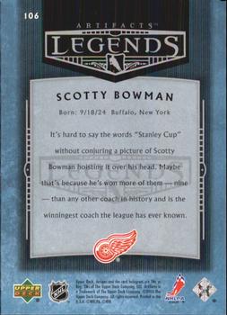 2005-06 Upper Deck Artifacts #106 Scotty Bowman Back