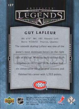 2005-06 Upper Deck Artifacts #127 Guy LaFleur Back