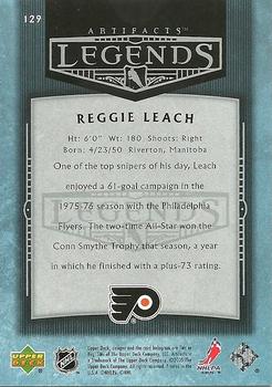 2005-06 Upper Deck Artifacts #129 Reggie Leach Back