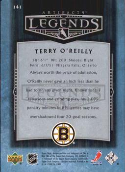 2005-06 Upper Deck Artifacts #141 Terry O'Reilly Back