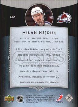 2005-06 Upper Deck Artifacts #160 Milan Hejduk Back