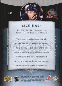 2005-06 Upper Deck Artifacts #162 Rick Nash Back