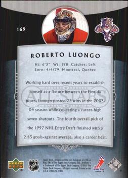 2005-06 Upper Deck Artifacts #169 Roberto Luongo Back