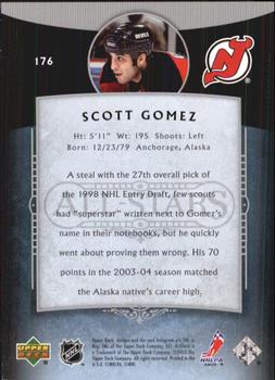 2005-06 Upper Deck Artifacts #176 Scott Gomez Back