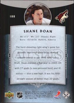 2005-06 Upper Deck Artifacts #188 Shane Doan Back