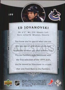 2005-06 Upper Deck Artifacts #199 Ed Jovanovski Back