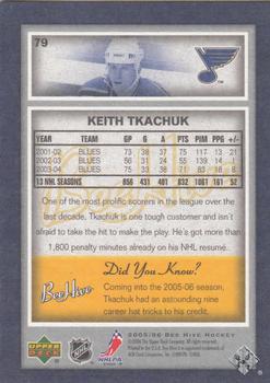 2005-06 Upper Deck Beehive #79 Keith Tkachuk Back