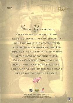 2005-06 Upper Deck Beehive #187 Steve Yzerman Back